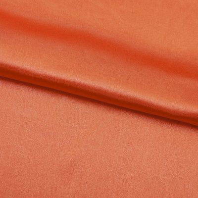 Поли креп-сатин 18-1445, 120 гр/м2, шир.150см, цвет оранжевый - купить в Грозном. Цена 155.57 руб.