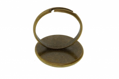 Заготовка для рукоделия металлическая фигурная для кольца 15мм - купить в Грозном. Цена: 7.44 руб.