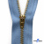 Молнии джинсовые металл т-4, 18 см латунь (YG), цв.-деним (231) - купить в Грозном. Цена: 21.57 руб.