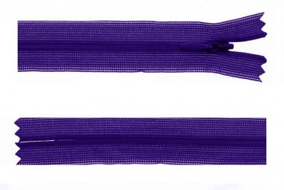 Молния потайная Т3 866, 50 см, капрон, цвет фиолетовый - купить в Грозном. Цена: 8.62 руб.