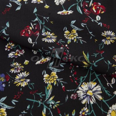 Плательная ткань "Фламенко" 6.2, 80 гр/м2, шир.150 см, принт растительный - купить в Грозном. Цена 239.03 руб.