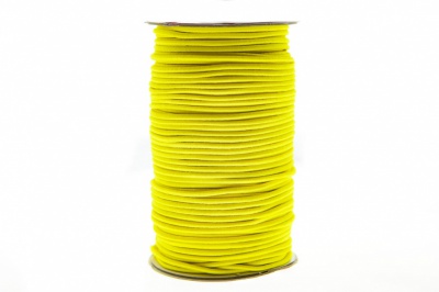 0370-1301-Шнур эластичный 3 мм, (уп.100+/-1м), цв.110 - желтый - купить в Грозном. Цена: 464.31 руб.