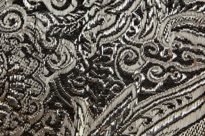 Ткань костюмная жаккард №11, 140 гр/м2, шир.150см, цвет тем.серебро - купить в Грозном. Цена 383.29 руб.
