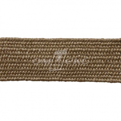 Тесьма отделочная полипропиленовая плетеная эластичная #2, шир. 40мм, цв.- соломенный - купить в Грозном. Цена: 50.99 руб.