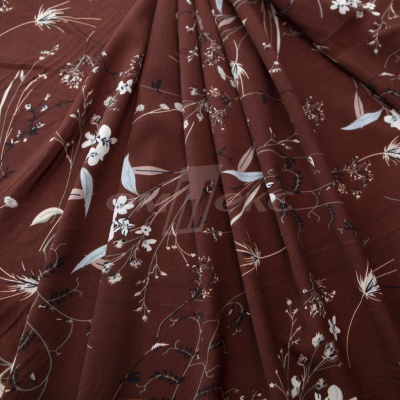 Плательная ткань "Фламенко" 2.2, 80 гр/м2, шир.150 см, принт растительный - купить в Грозном. Цена 239.03 руб.