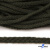 Шнур плетеный d-6 мм круглый, 70% хлопок 30% полиэстер, уп.90+/-1 м, цв.1075-хаки - купить в Грозном. Цена: 588 руб.