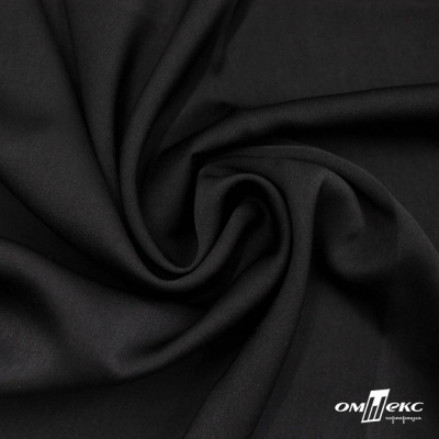 Ткань плательная Габриэль 100% полиэстер,140 (+/-10) гр/м2, шир. 150 см, цв. черный BLACK - купить в Грозном. Цена 248.37 руб.