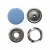 Кнопка рубашечная (закрытая) 9,5мм - эмаль, цв.182 - св.голубой - купить в Грозном. Цена: 5.74 руб.