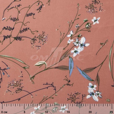 Плательная ткань "Фламенко" 2.1, 80 гр/м2, шир.150 см, принт растительный - купить в Грозном. Цена 311.05 руб.