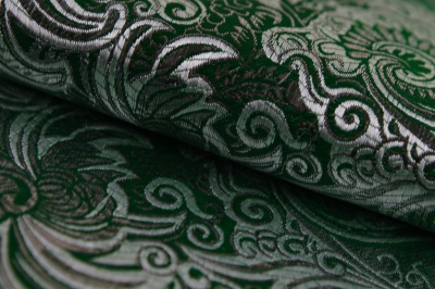 Ткань костюмная жаккард, 135 гр/м2, шир.150см, цвет зелёный№4 - купить в Грозном. Цена 441.94 руб.