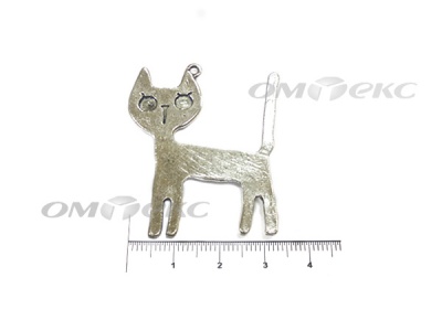 Декоративный элемент для творчества из металла "Кот" - купить в Грозном. Цена: 13.33 руб.