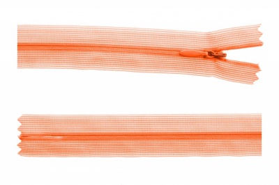 Молния потайная Т3 849, 20 см, капрон, цвет оранжевый - купить в Грозном. Цена: 5.12 руб.