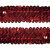 Тесьма с пайетками 3, шир. 30 мм/уп. 25+/-1 м, цвет красный - купить в Грозном. Цена: 1 087.39 руб.