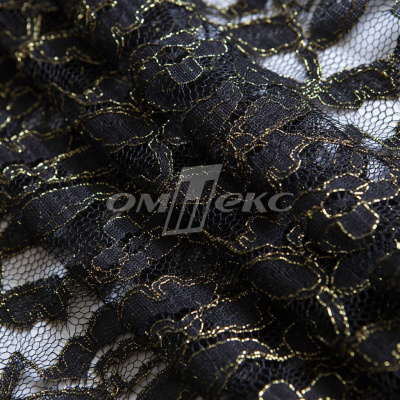 Кружевное полотно XD LACE 1-4, 80 гр/м2, шир.150см, цвет чёрный - купить в Грозном. Цена 245.94 руб.