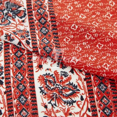 Плательная ткань "Фламенко" 24.1, 80 гр/м2, шир.150 см, принт этнический - купить в Грозном. Цена 241.49 руб.