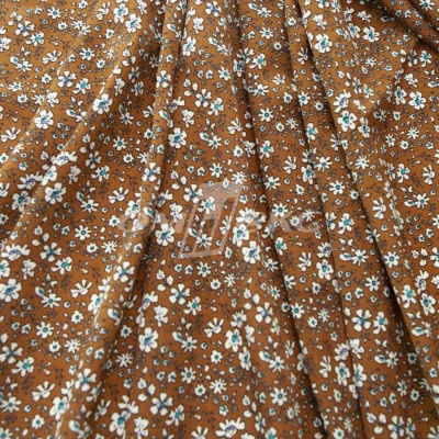 Плательная ткань "Фламенко" 11.1, 80 гр/м2, шир.150 см, принт растительный - купить в Грозном. Цена 239.03 руб.