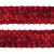 Тесьма с пайетками 3, шир. 35 мм/уп. 25+/-1 м, цвет красный - купить в Грозном. Цена: 1 308.30 руб.